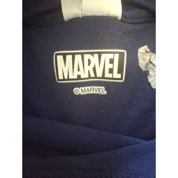 Marvel Mens Captain America Shield Graphic T-Shirt Navy Blue Medium Streetwear - Picture 3 of 7